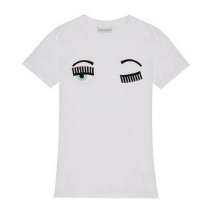 Chiara Ferragni M Flirting EYES T Shirt White